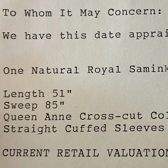 Vintage Royal Samink Real Fur Full-length Brown Coat, Wasserman & Son - Picture 10 of 12